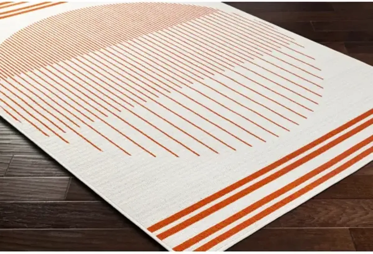 Alfresco ALF-9690 3'7" x 5'7" Machine Woven Rug