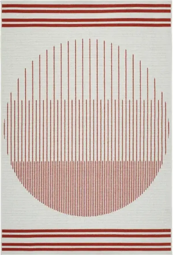 Alfresco ALF-9690 3'7" x 5'7" Machine Woven Rug