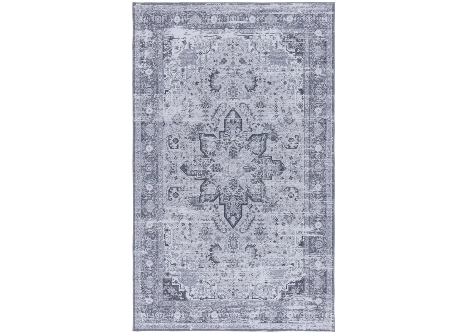 TUCSON 113 M/W S/R DARK GREY  4' x 6' Small Rectangle Rug