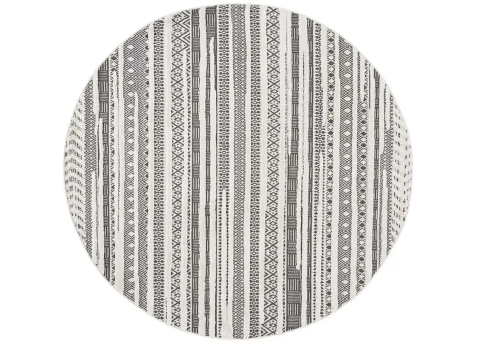 URBAN 204 Grey  6'-7' X 6'-7' Round Round Rug