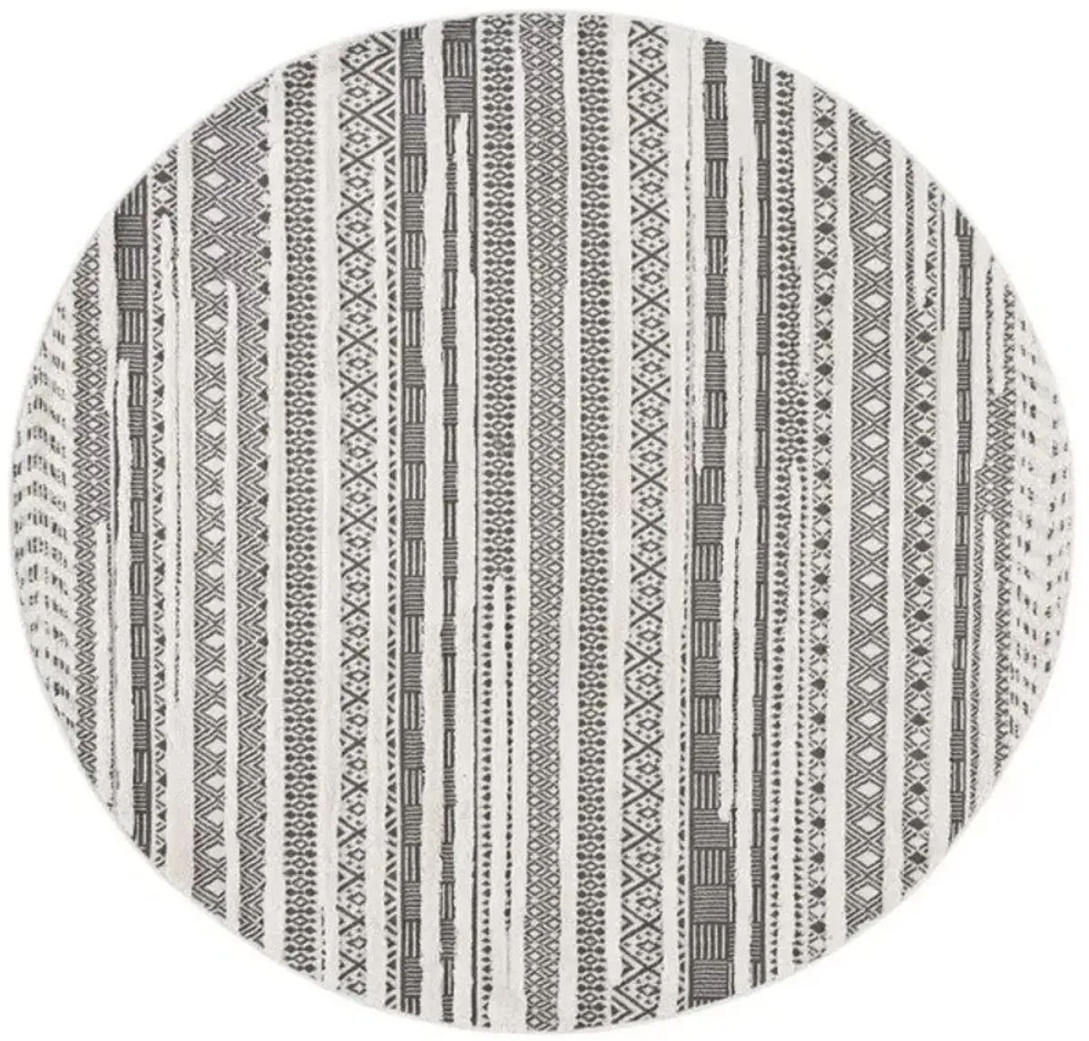 URBAN 204 Grey  6'-7' X 6'-7' Round Round Rug