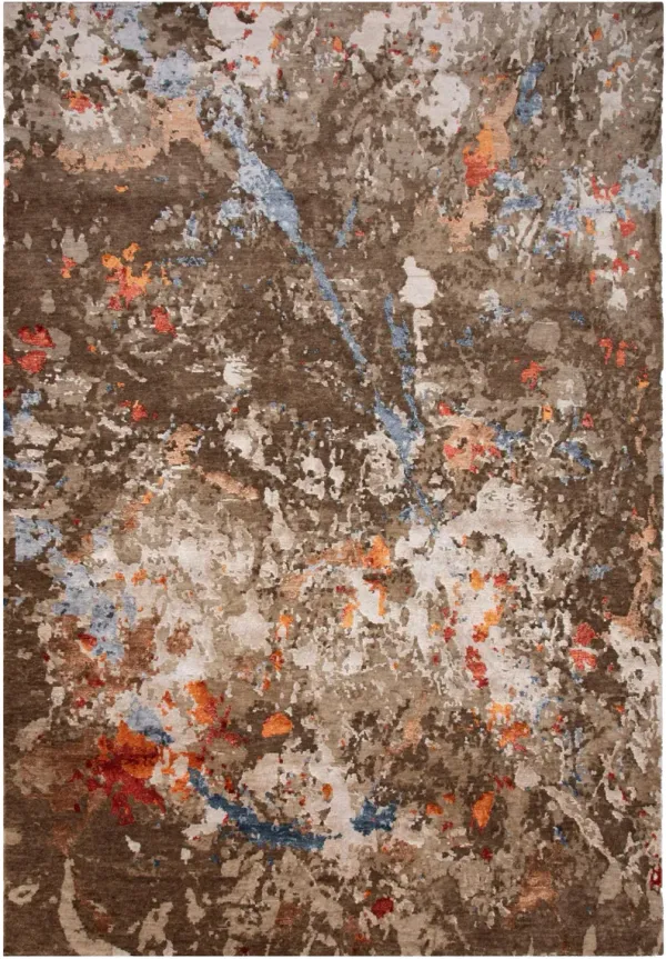 Evolution Hand knotted Cut pile 2' x 3'  Rug