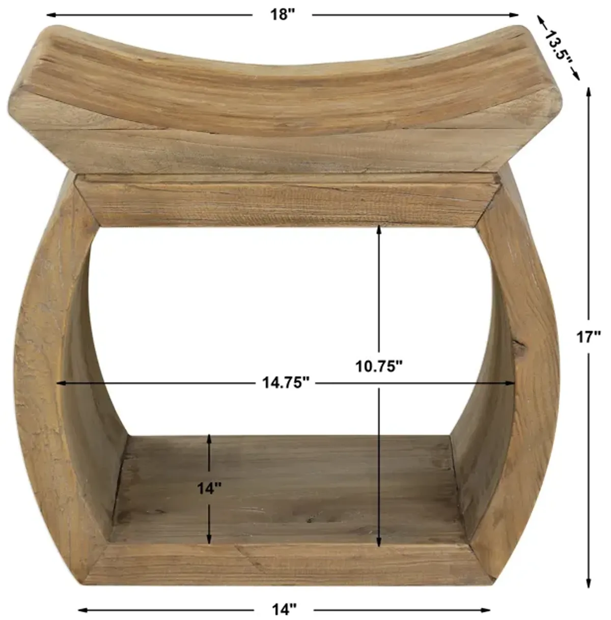 Connor Elm Accent Stool