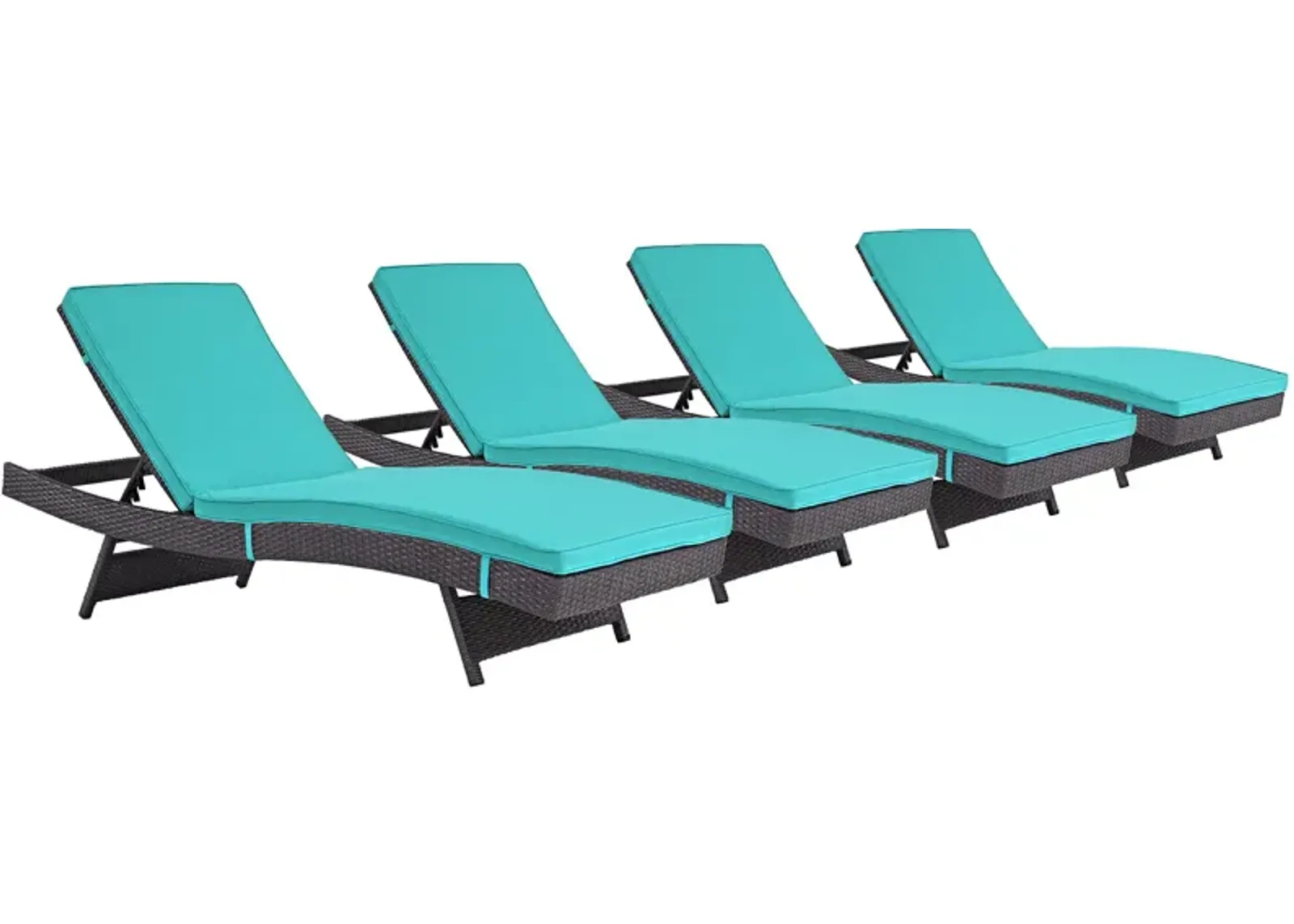 Convene Chaise Outdoor Patio Set of 4