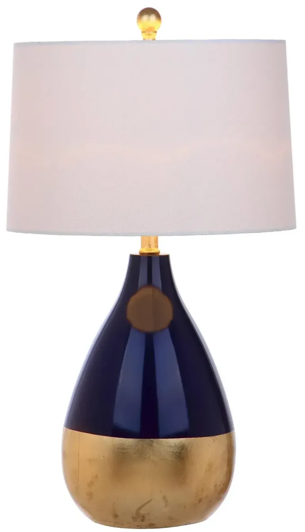 Kingship 24-Inch H Navy And Gold Table Lamp - Set of 2