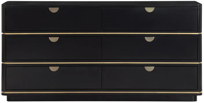 Julieta Black 6 Drawer Dresser