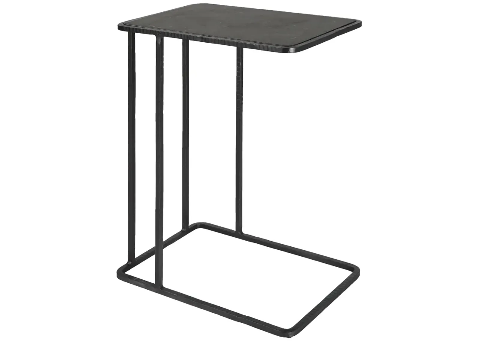 Cavern Stone & Iron Accent Table