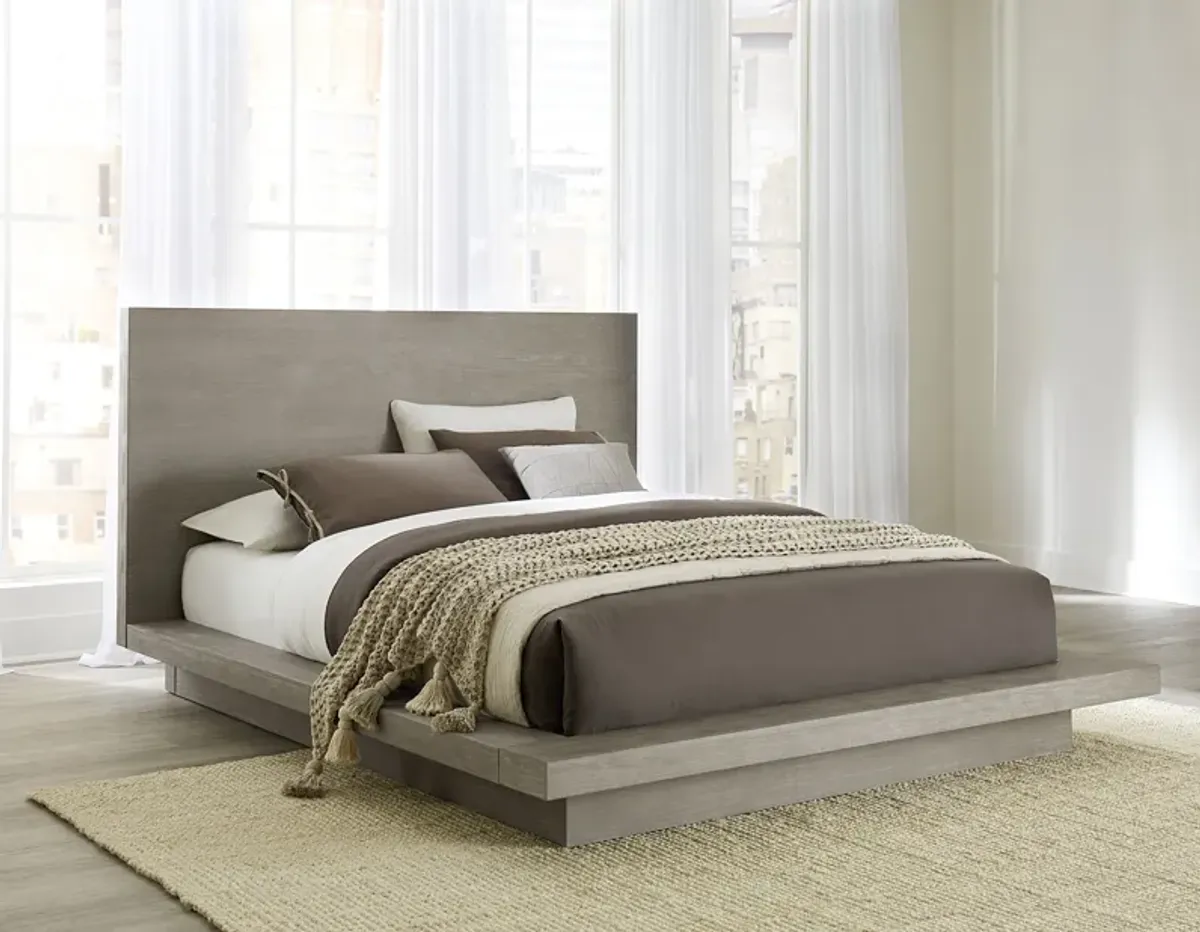 Melbourne California King-Size Panel Bed in Mineral