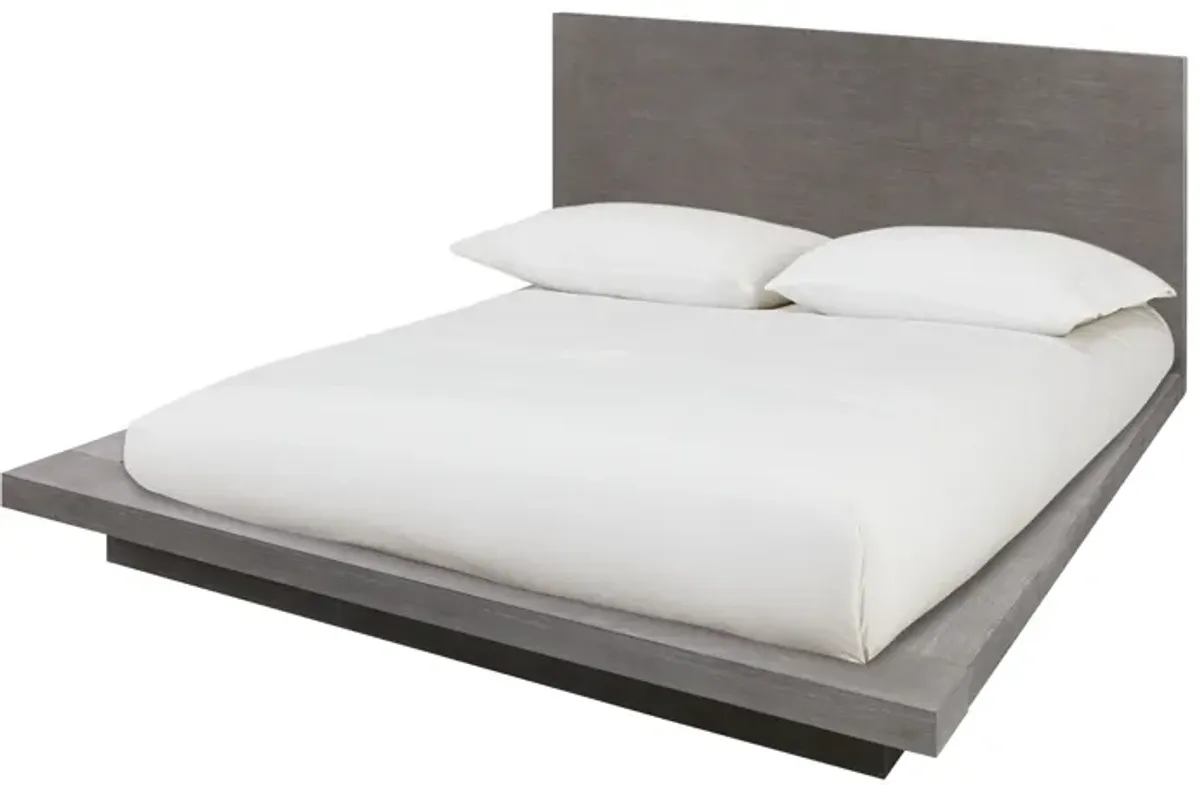 Melbourne California King-Size Panel Bed in Mineral