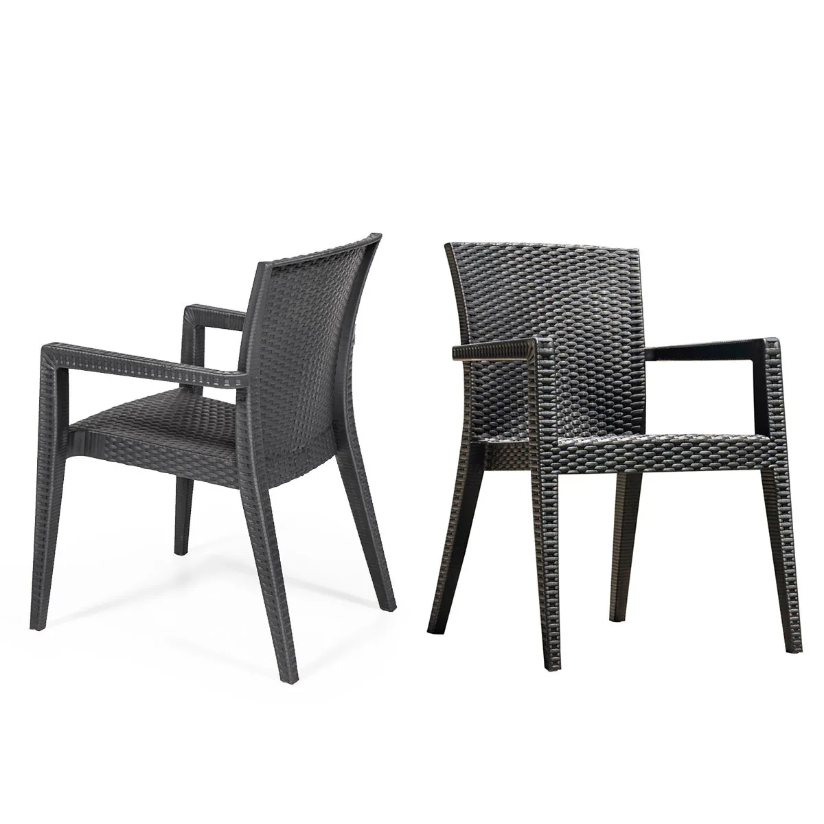 Montana Set of 4 Stackable Armchair-Anthracite