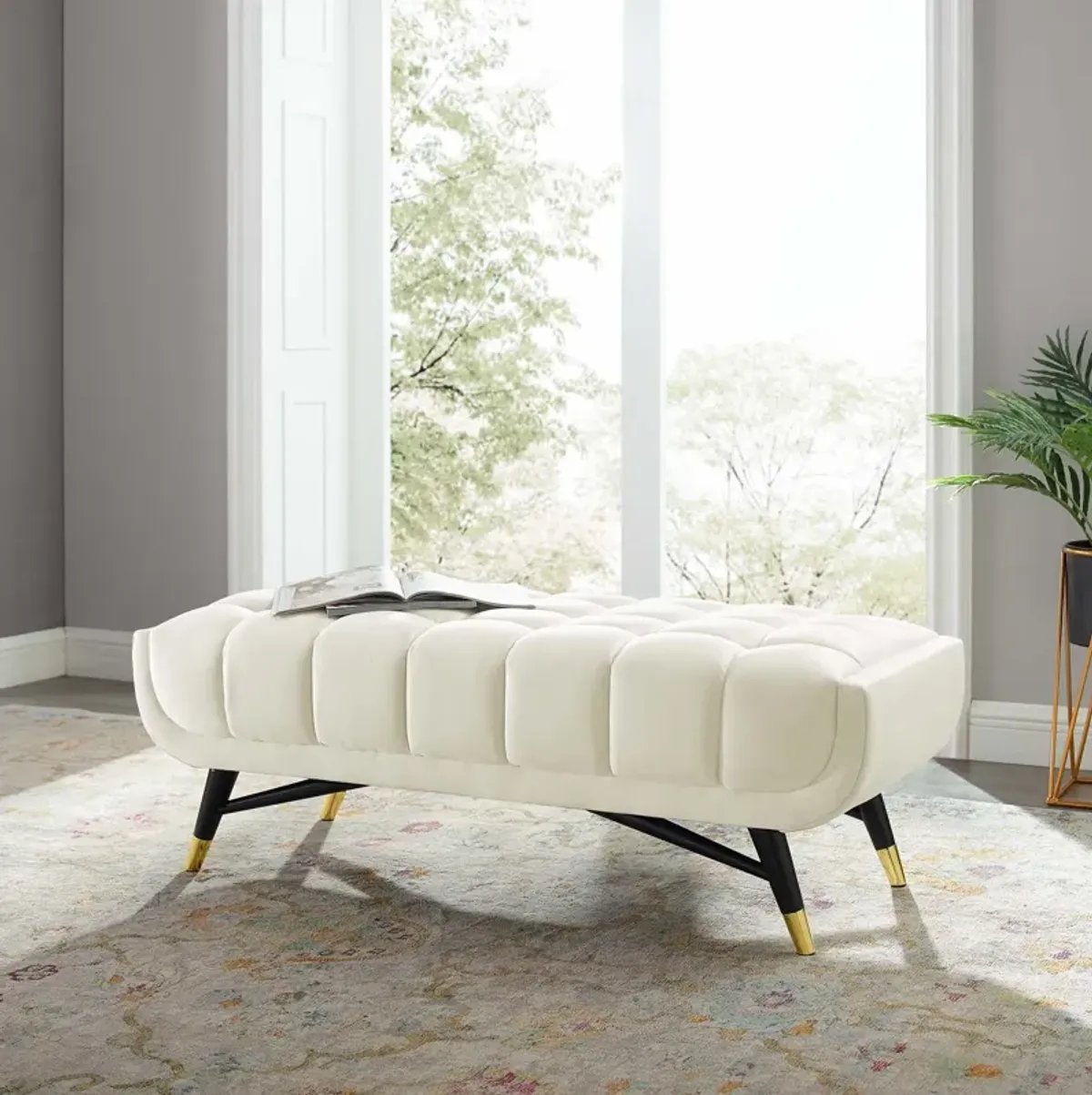 Adept 47.5" Performance Velvet Bench