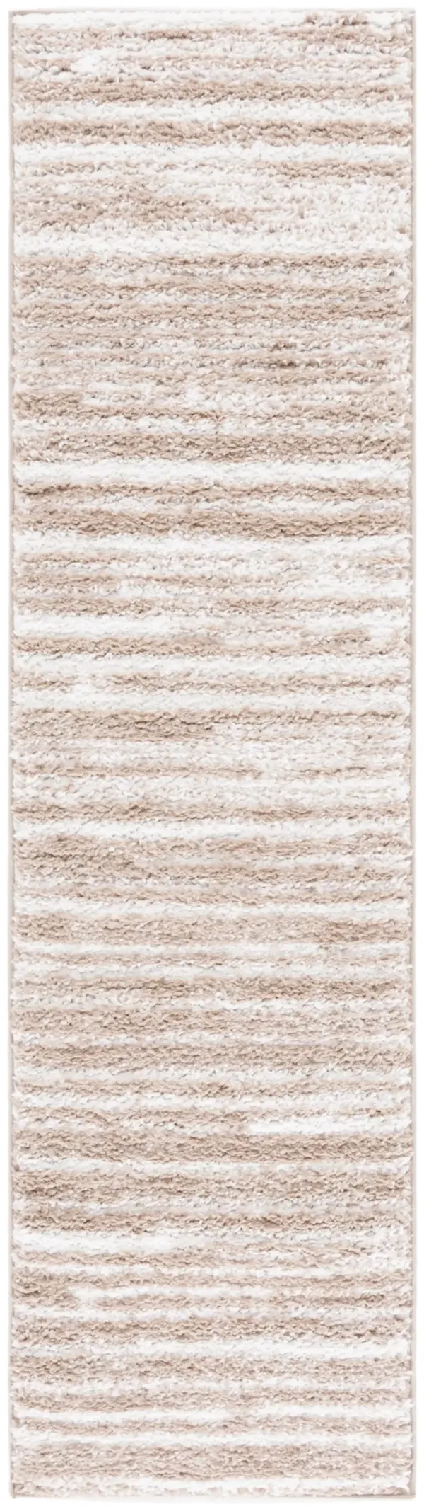 RUMI SHAG 110 IVORY  2'-2' x 8' Runner Rug