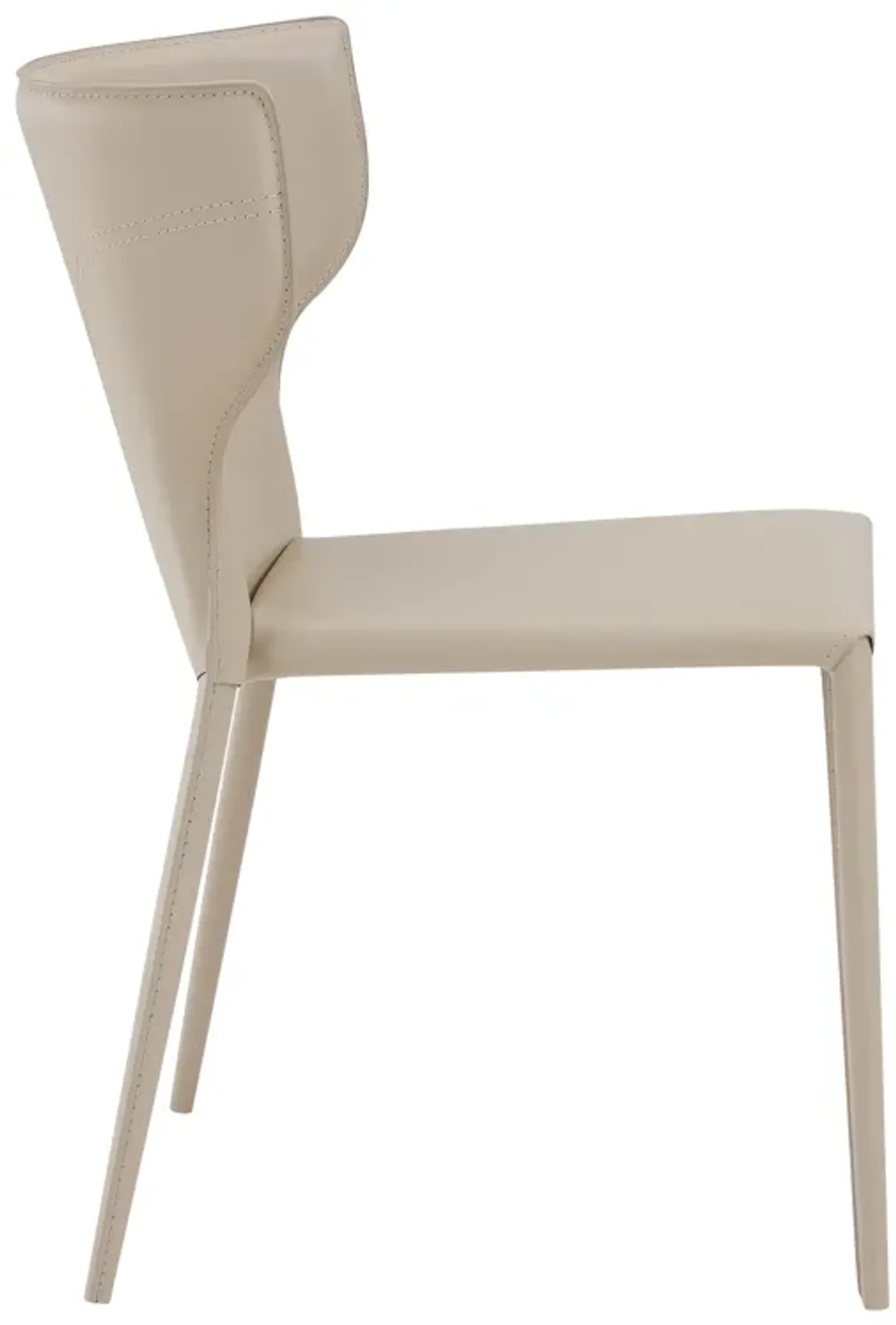 Divinia Stacking Side Chair in Light Gray