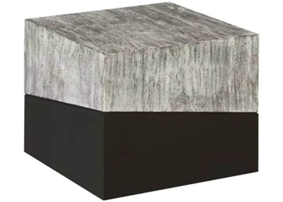 Geometry Side Table, Gray Stone