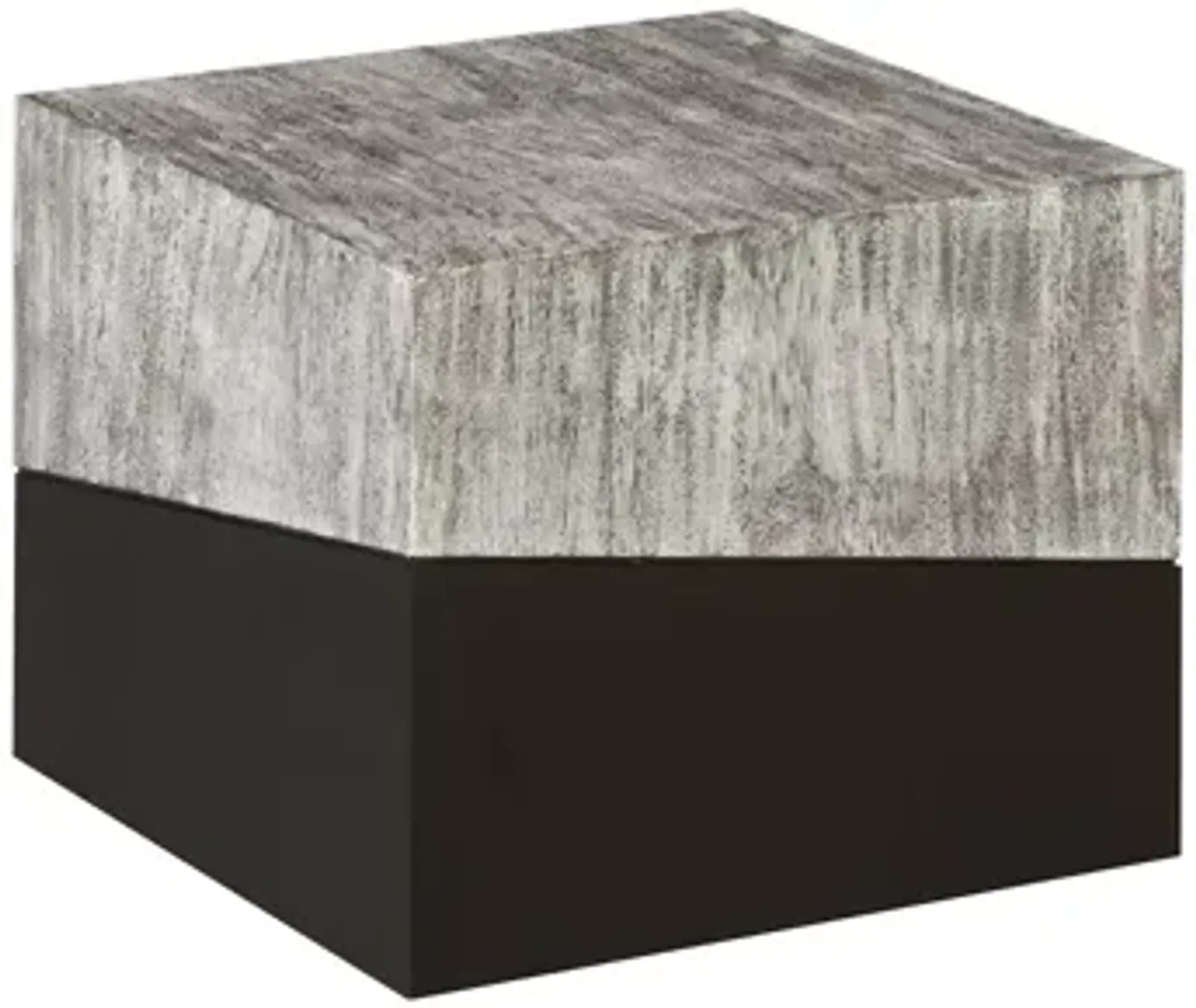 Geometry Side Table, Gray Stone