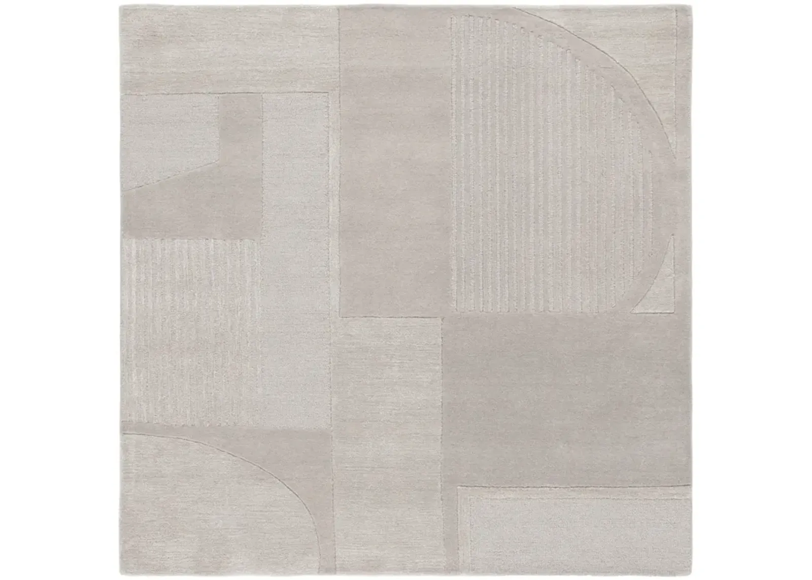 FIFTH AVENUE 251 GREY 6' x 6' Square Square Rug