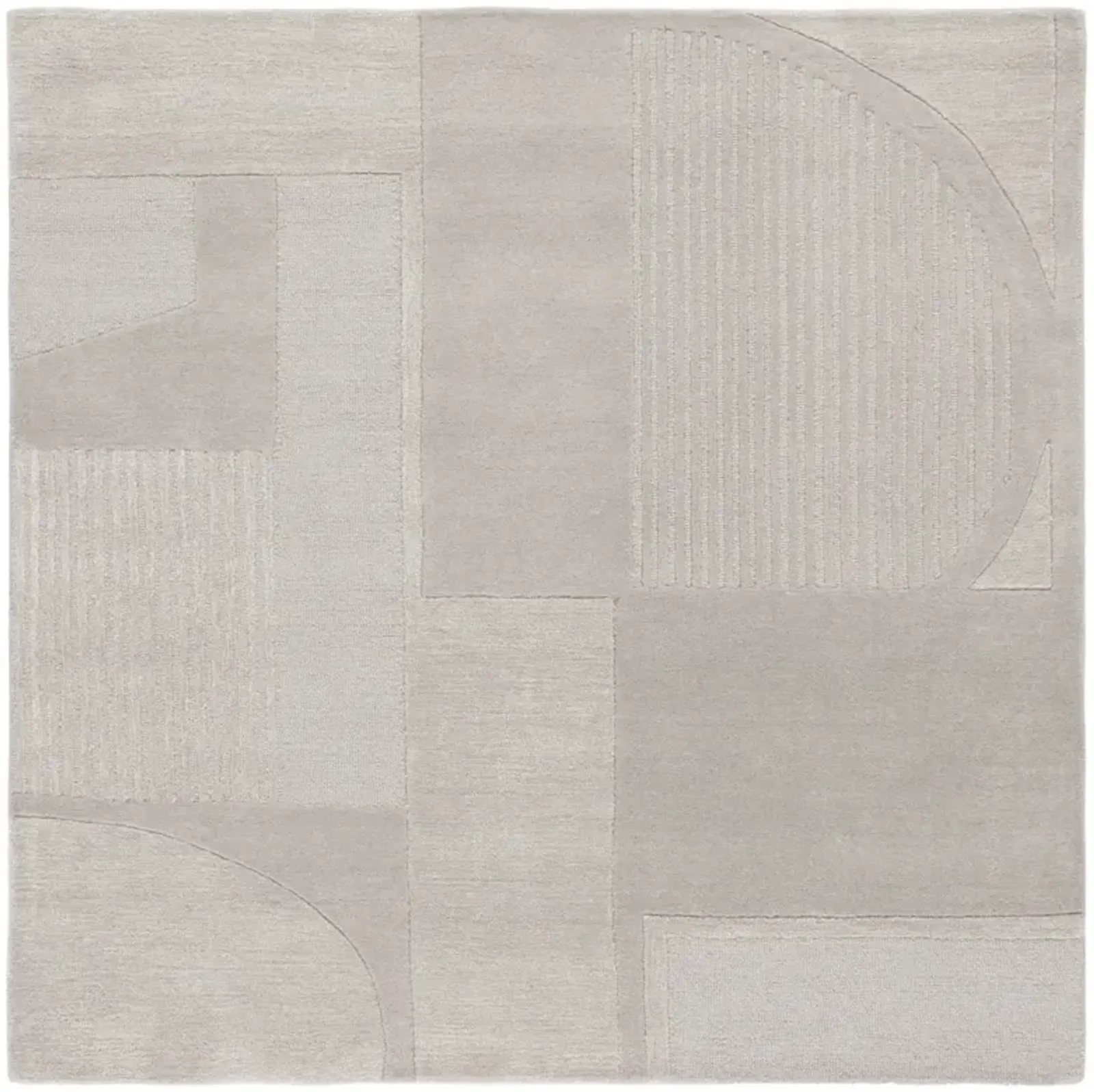 FIFTH AVENUE 251 GREY 6' x 6' Square Square Rug