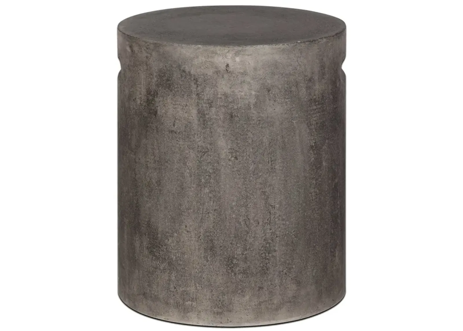 Concrete Round Side Table With Handle