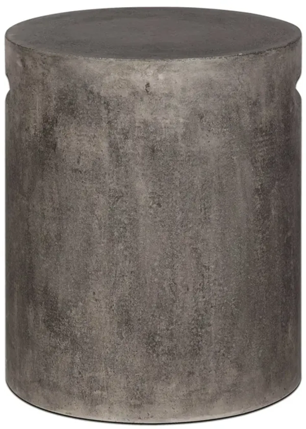 Concrete Round Side Table With Handle