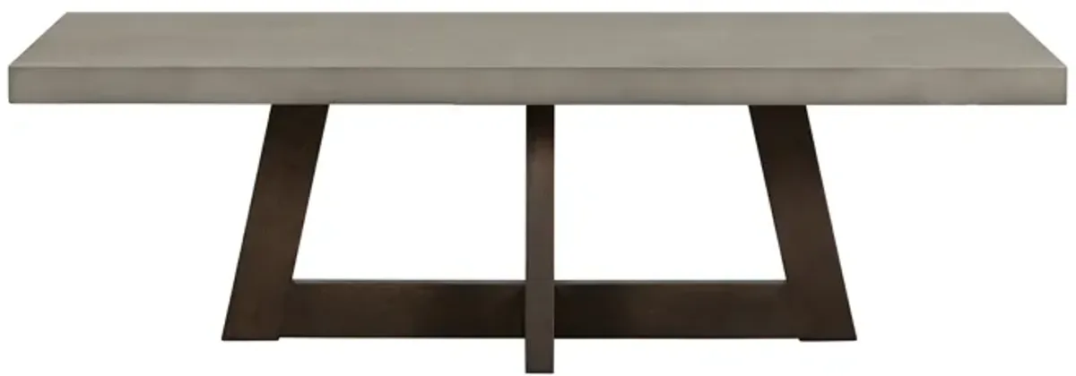 Elodie Gray Concrete and Dark Gray Oak Rectangle Coffee Table