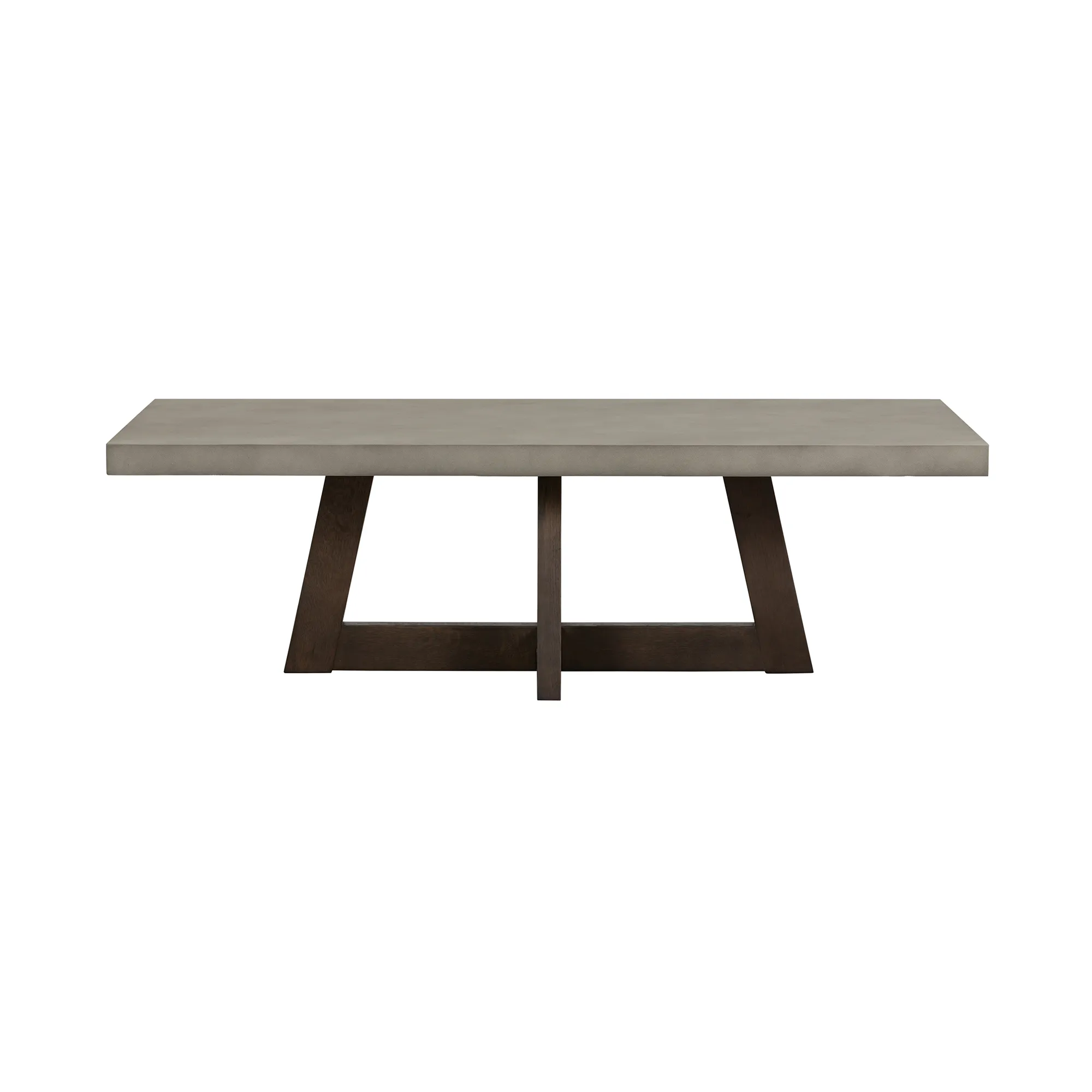 Elodie Gray Concrete and Dark Gray Oak Rectangle Coffee Table