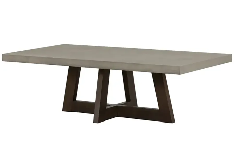 Elodie Gray Concrete and Dark Gray Oak Rectangle Coffee Table