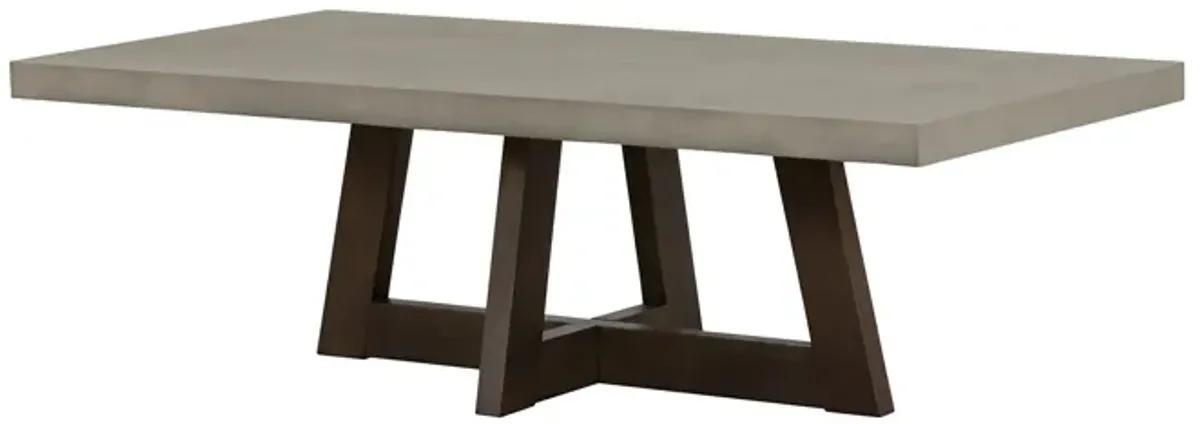 Elodie Gray Concrete and Dark Gray Oak Rectangle Coffee Table