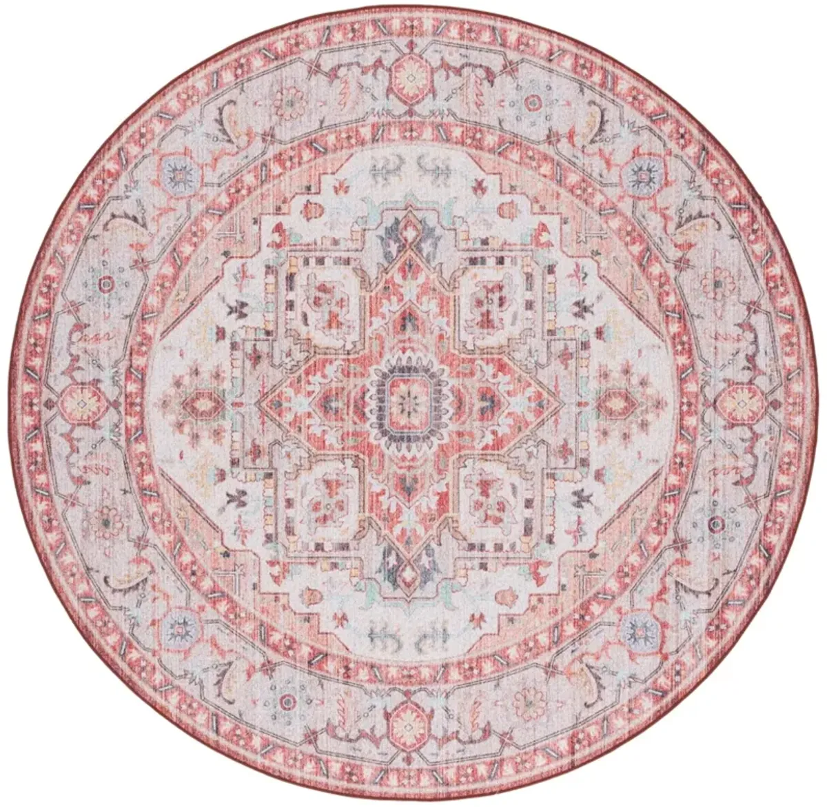 TUCSON 913 LIGHT RUST  6' x 6' Round Round Rug