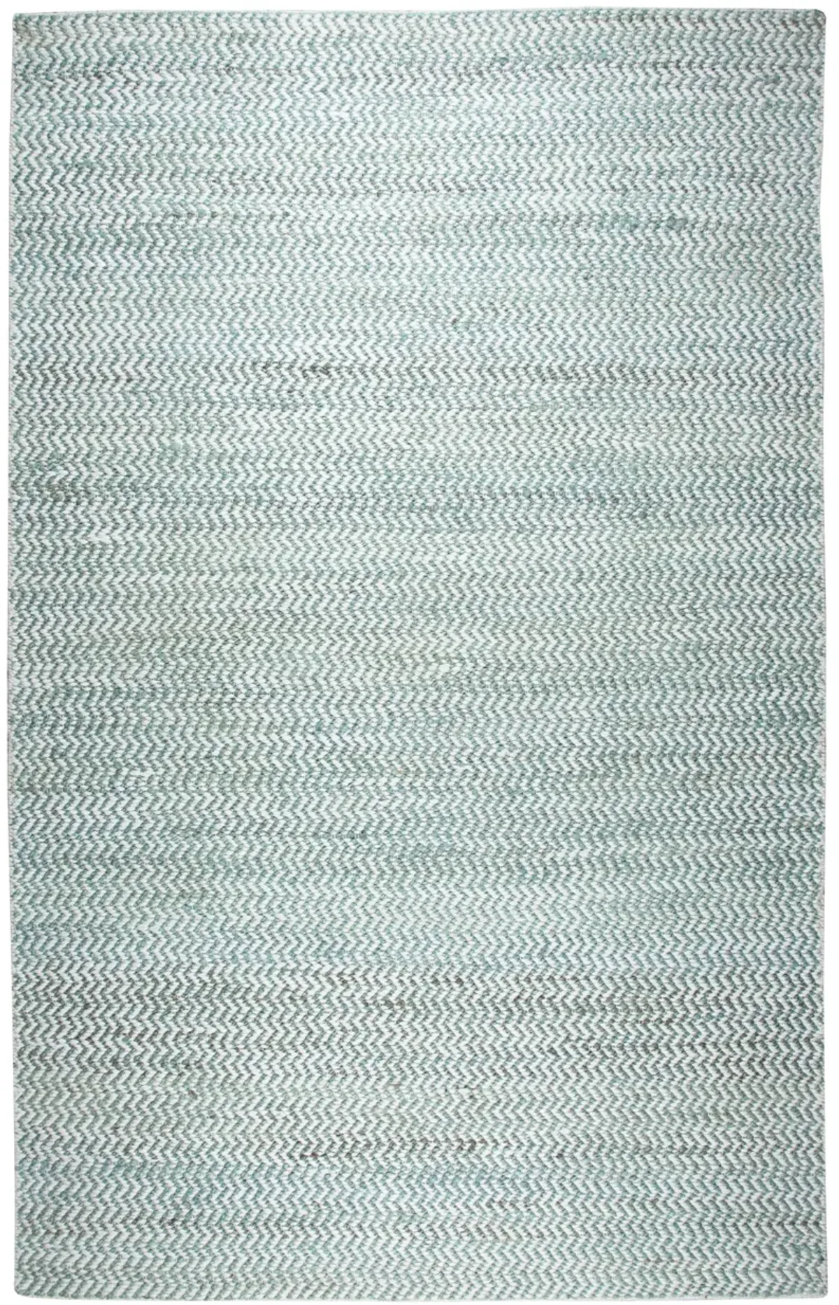 Ellington Turquoise chevron  Jute / Wool  3' x 5' Rectangle Rug