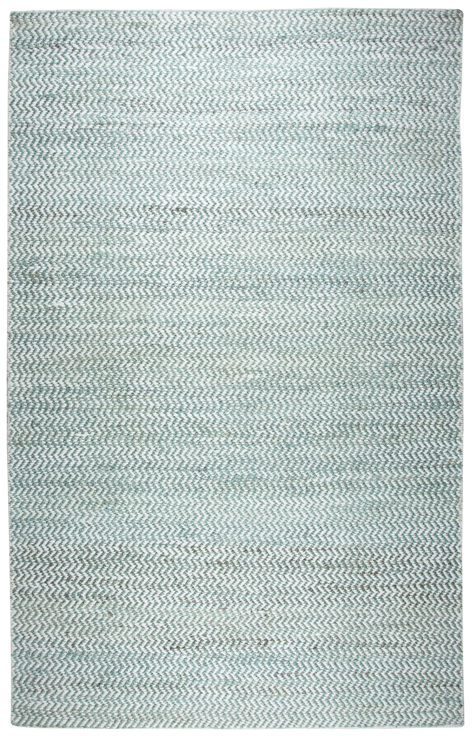 Ellington Turquoise chevron  Jute / Wool  3' x 5' Rectangle Rug