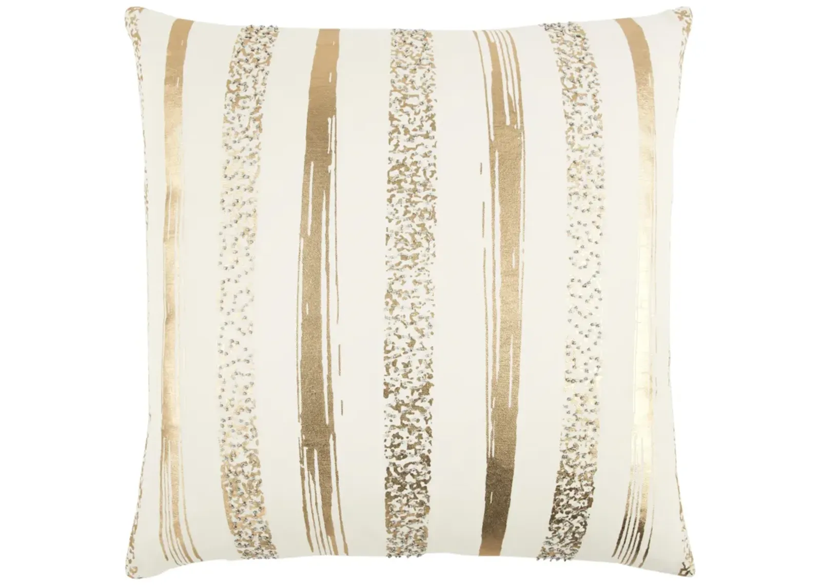 Stripe Gold Metallic Pillow