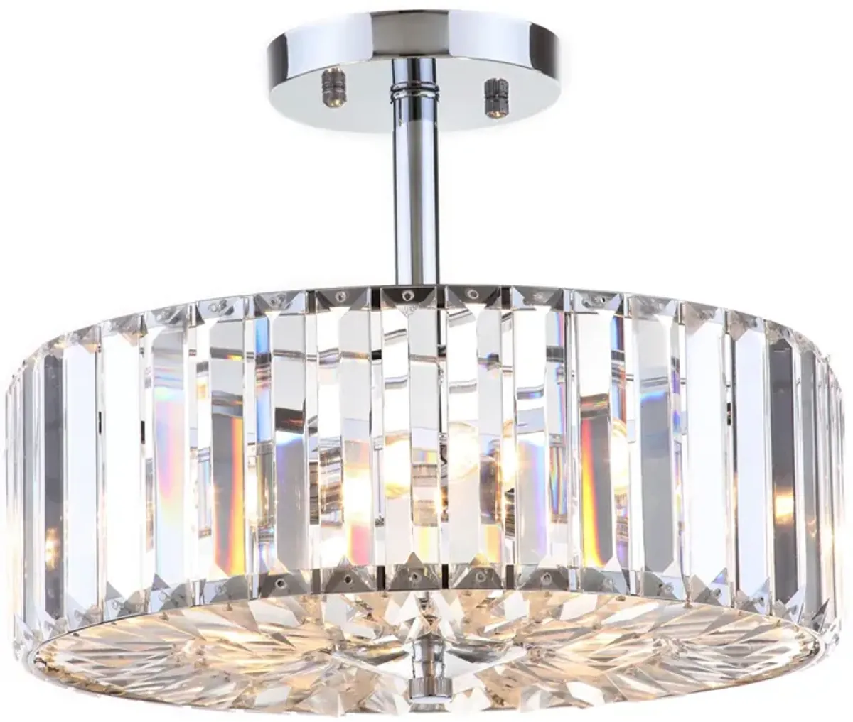 Ariel 3-Light Chrome Ceiling Light