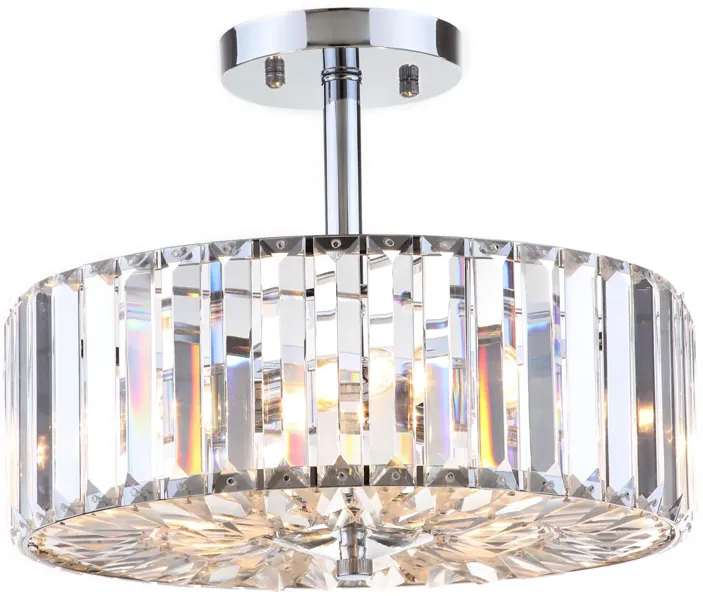 Ariel 3-Light Chrome Ceiling Light