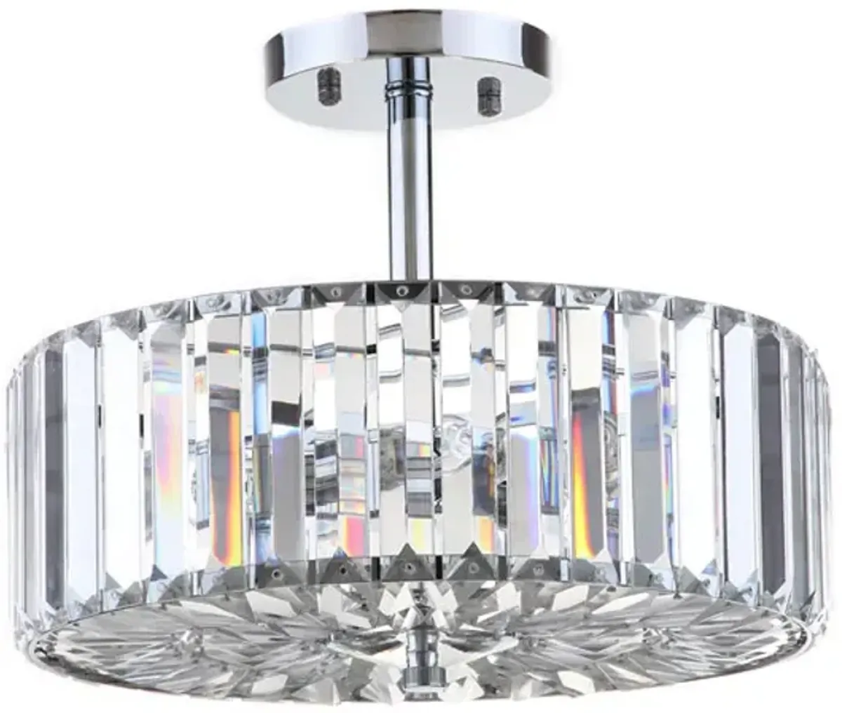 Ariel 3-Light Chrome Ceiling Light