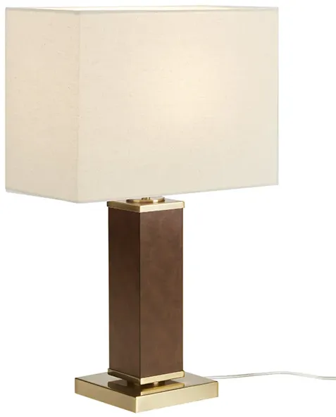 Hawley Faux Leather Table Lamp