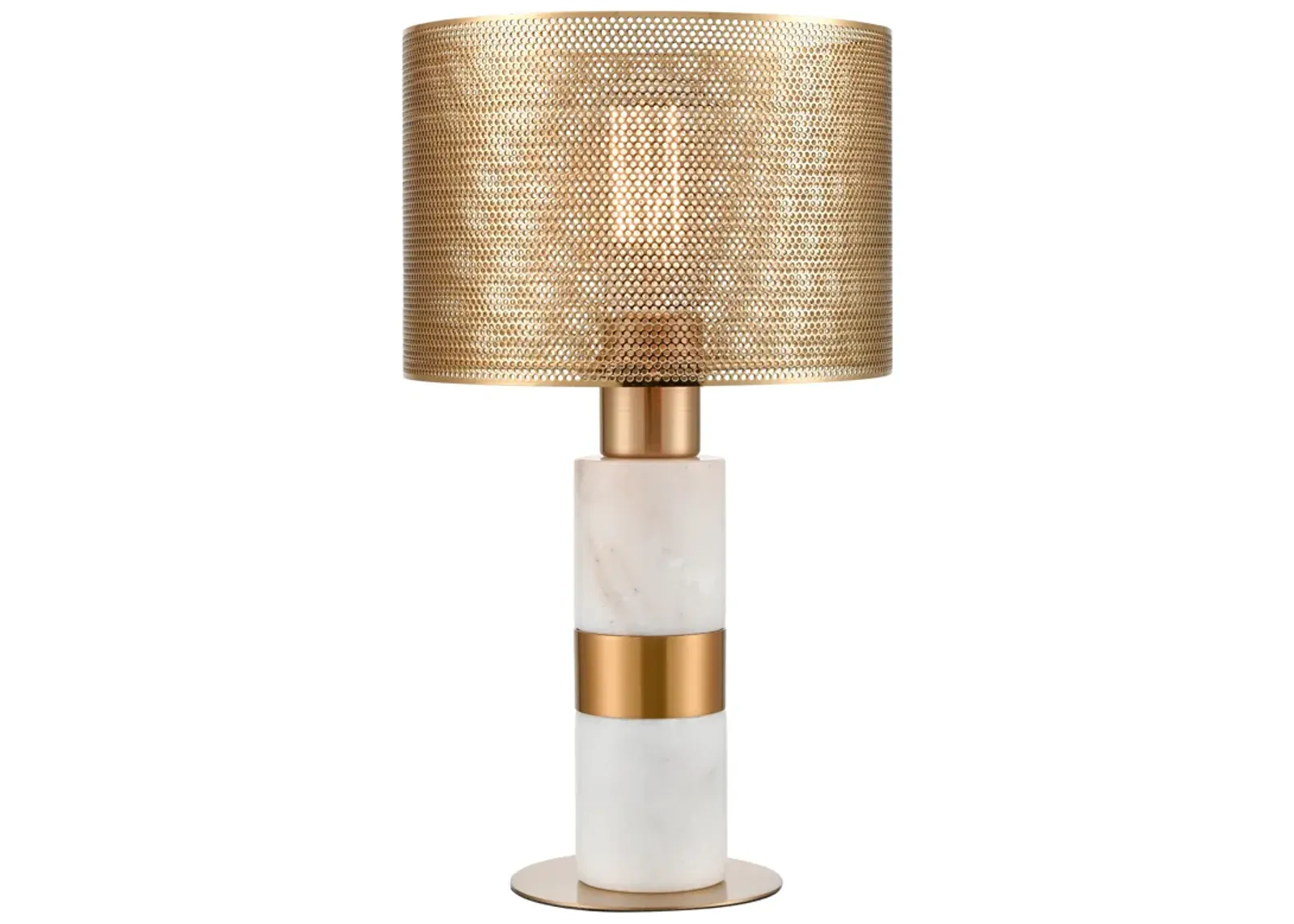 Sureshot 15" High 1-Light Table Lamp - Aged Brass