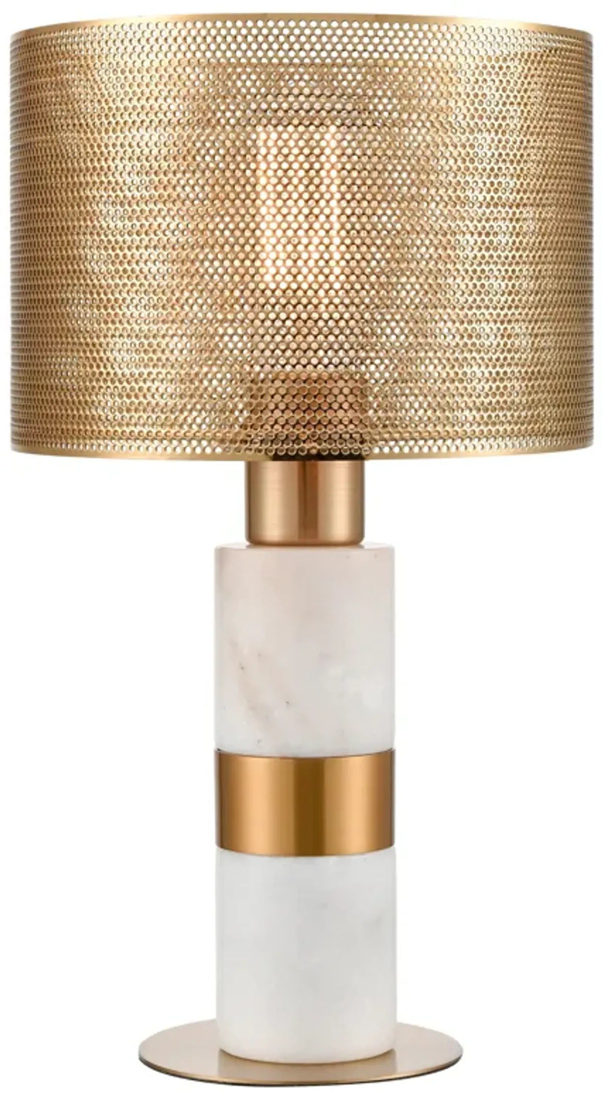 Sureshot 15" High 1-Light Table Lamp - Aged Brass