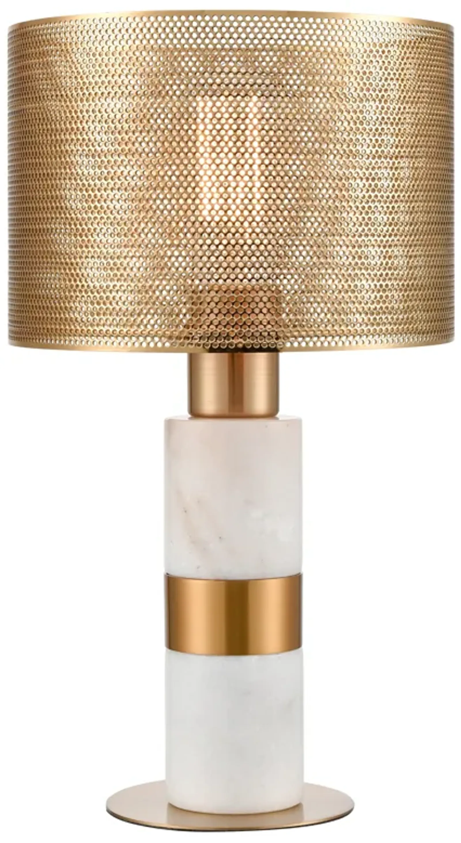 Sureshot 15" High 1-Light Table Lamp - Aged Brass