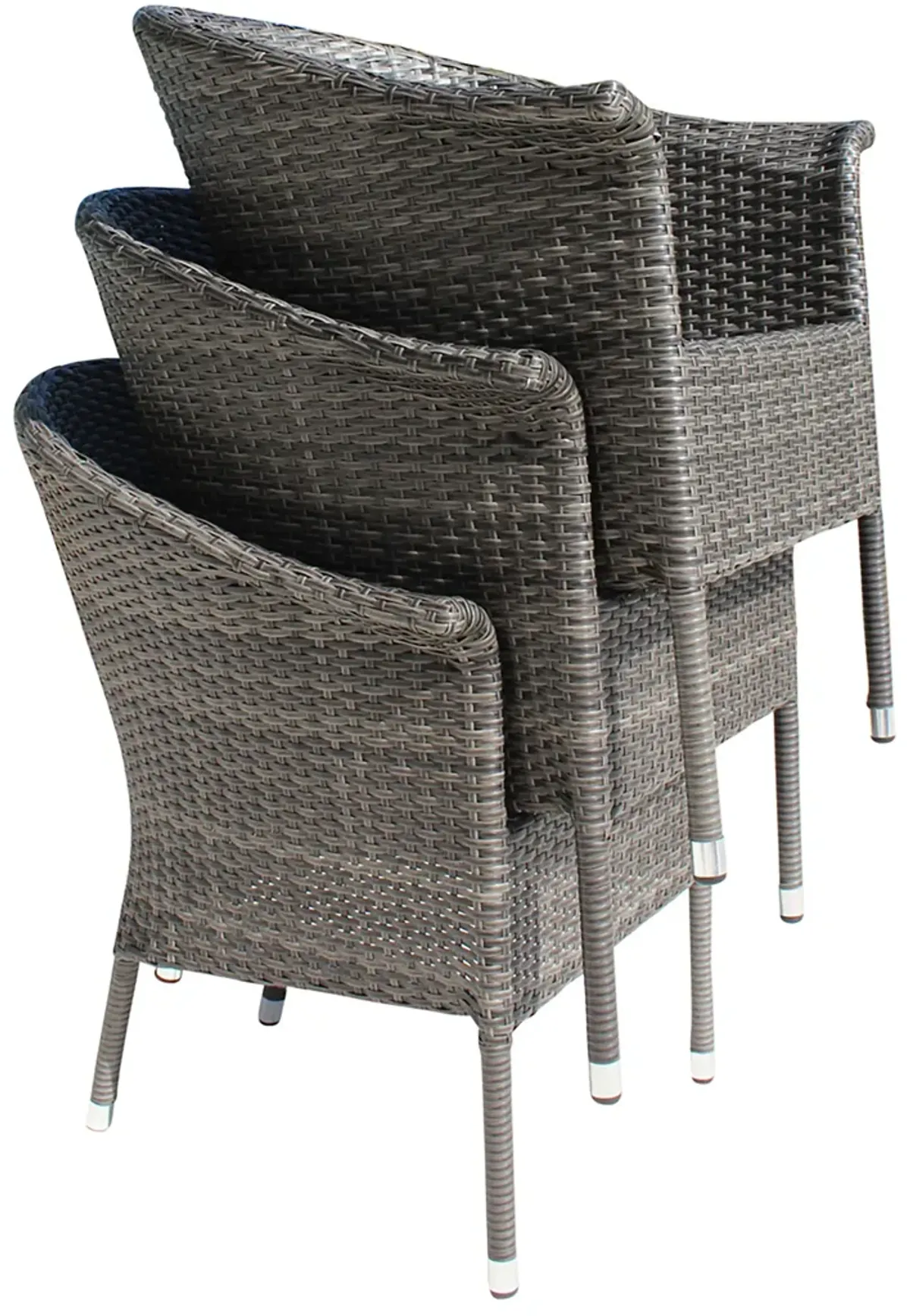 Ultra Stackable Woven Armchair with Cushion