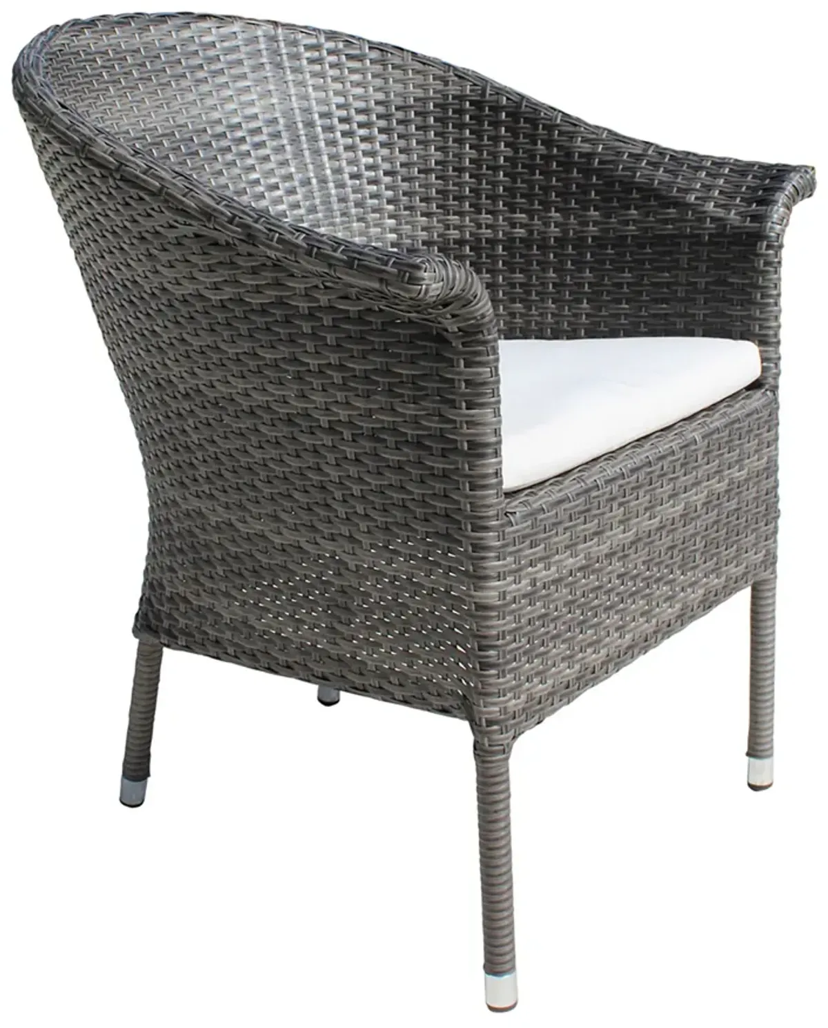 Ultra Stackable Woven Armchair with Cushion