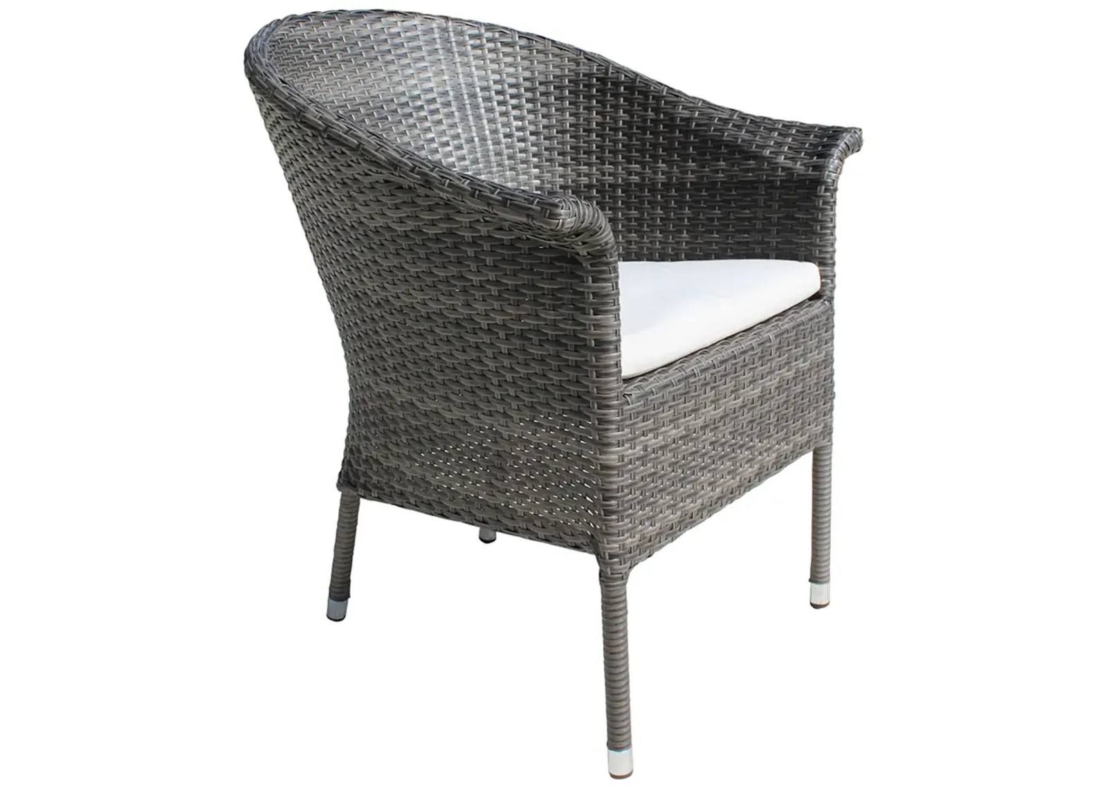 Ultra Stackable Woven Armchair with Cushion