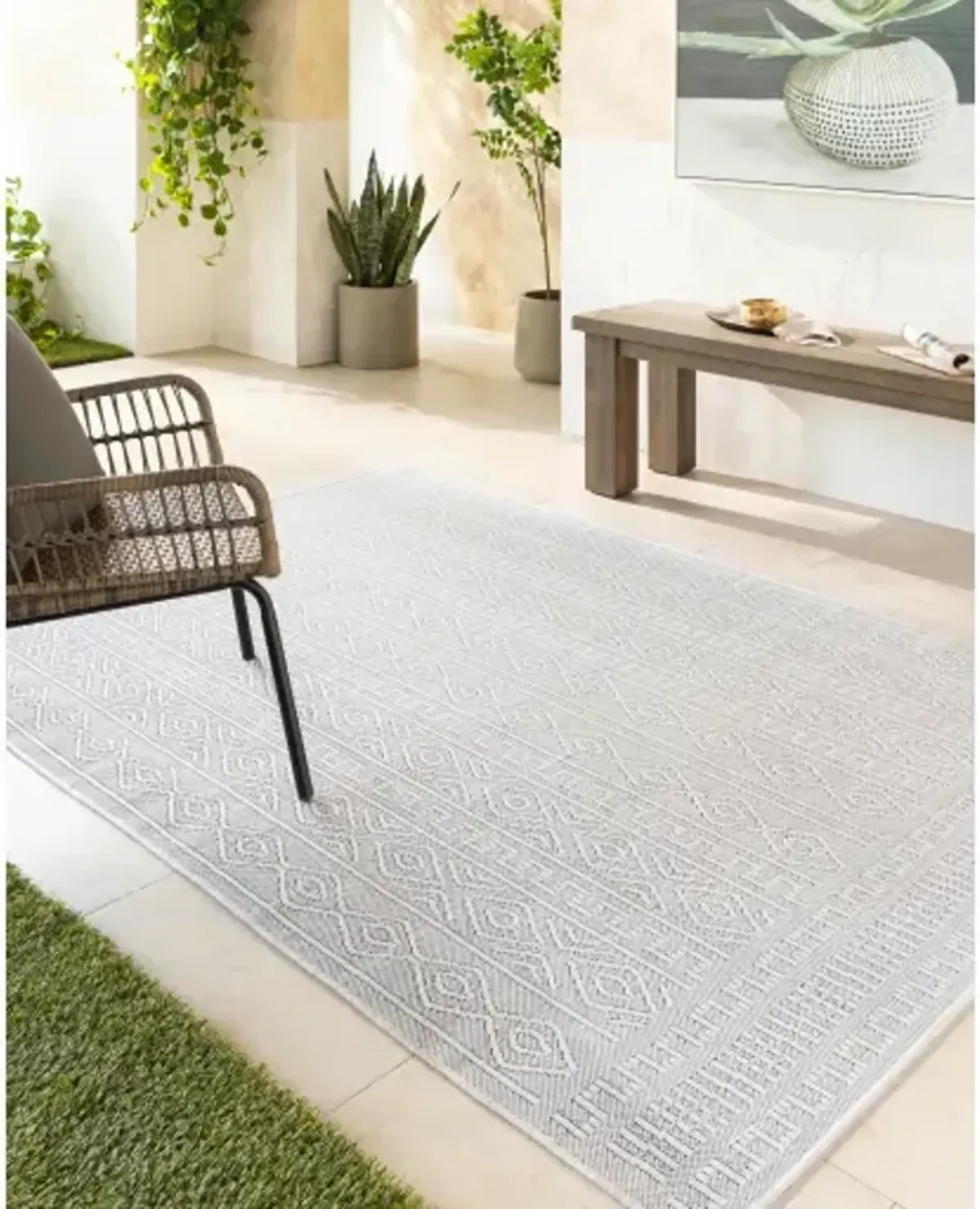 Terrace TRC-2310 5'1" x 7' Machine Woven Rug