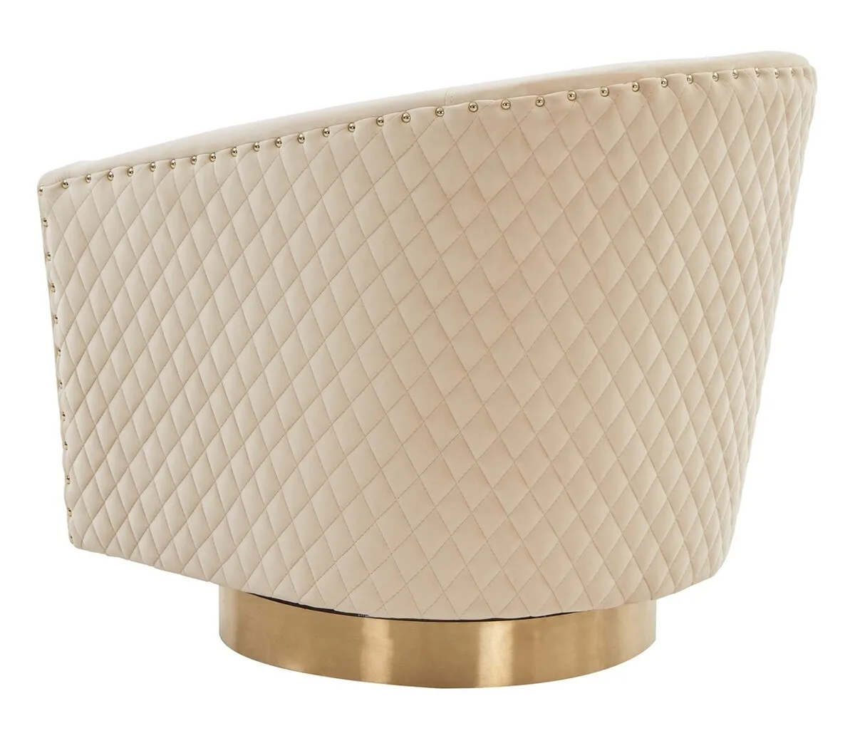 Clara Quilted Swivel Tub Chair