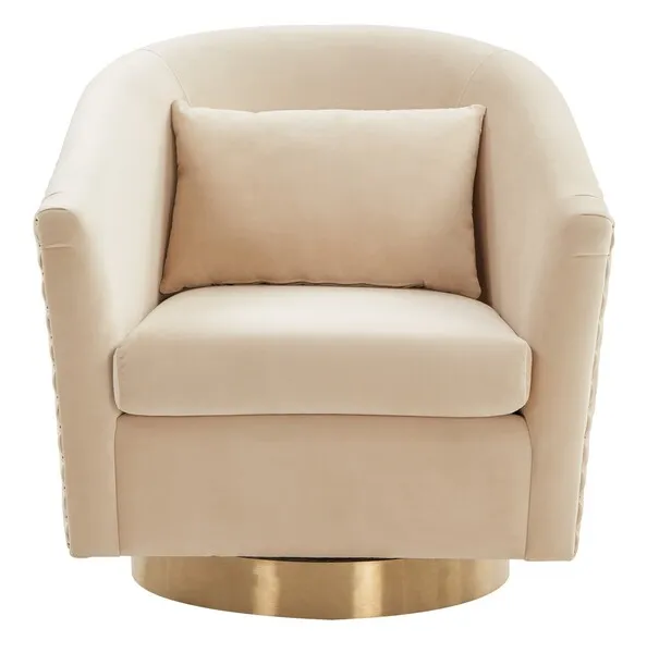 Clara Quilted Swivel Tub Chair