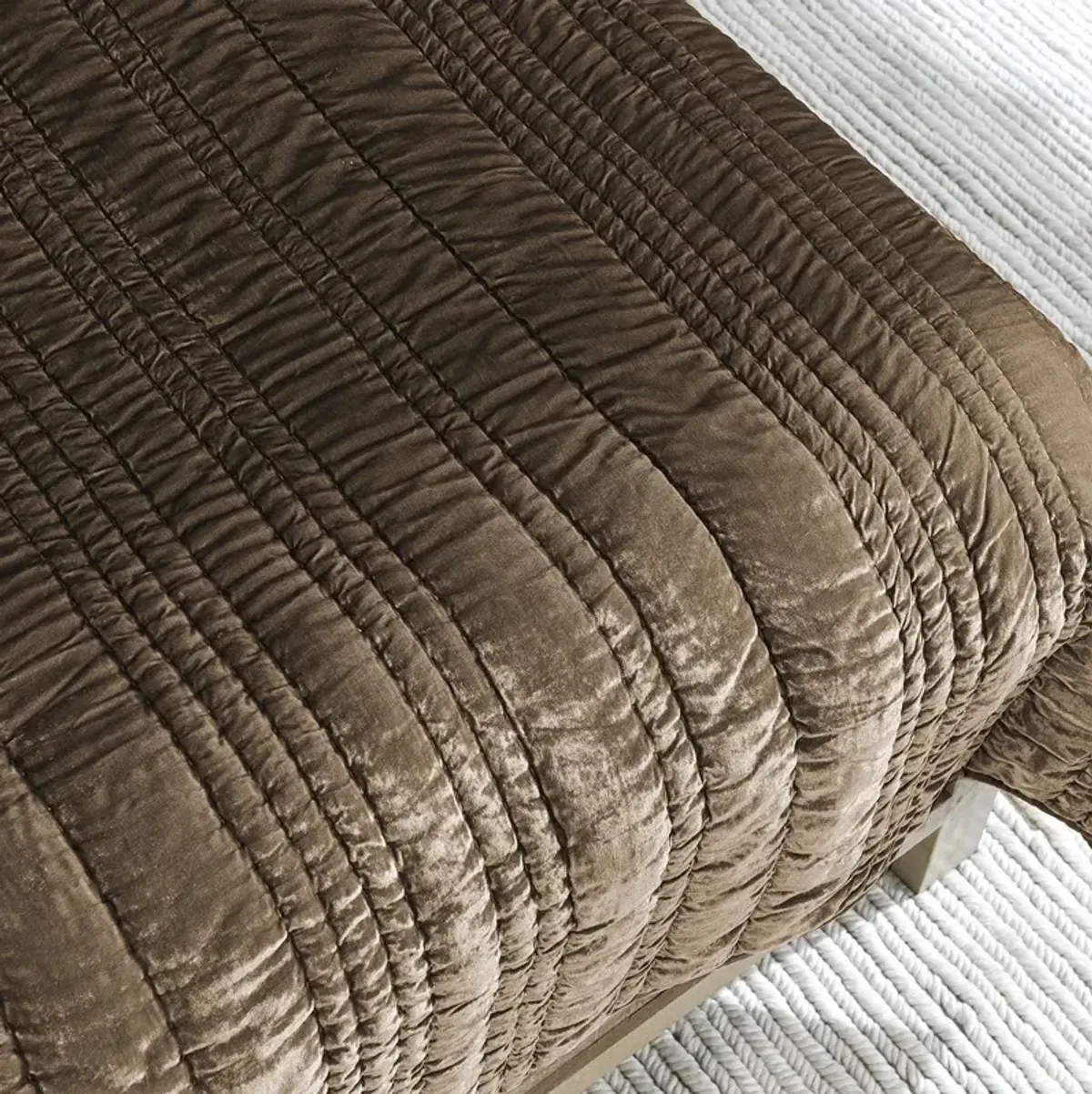 Maya Velvet Desert Taupe Quilt 