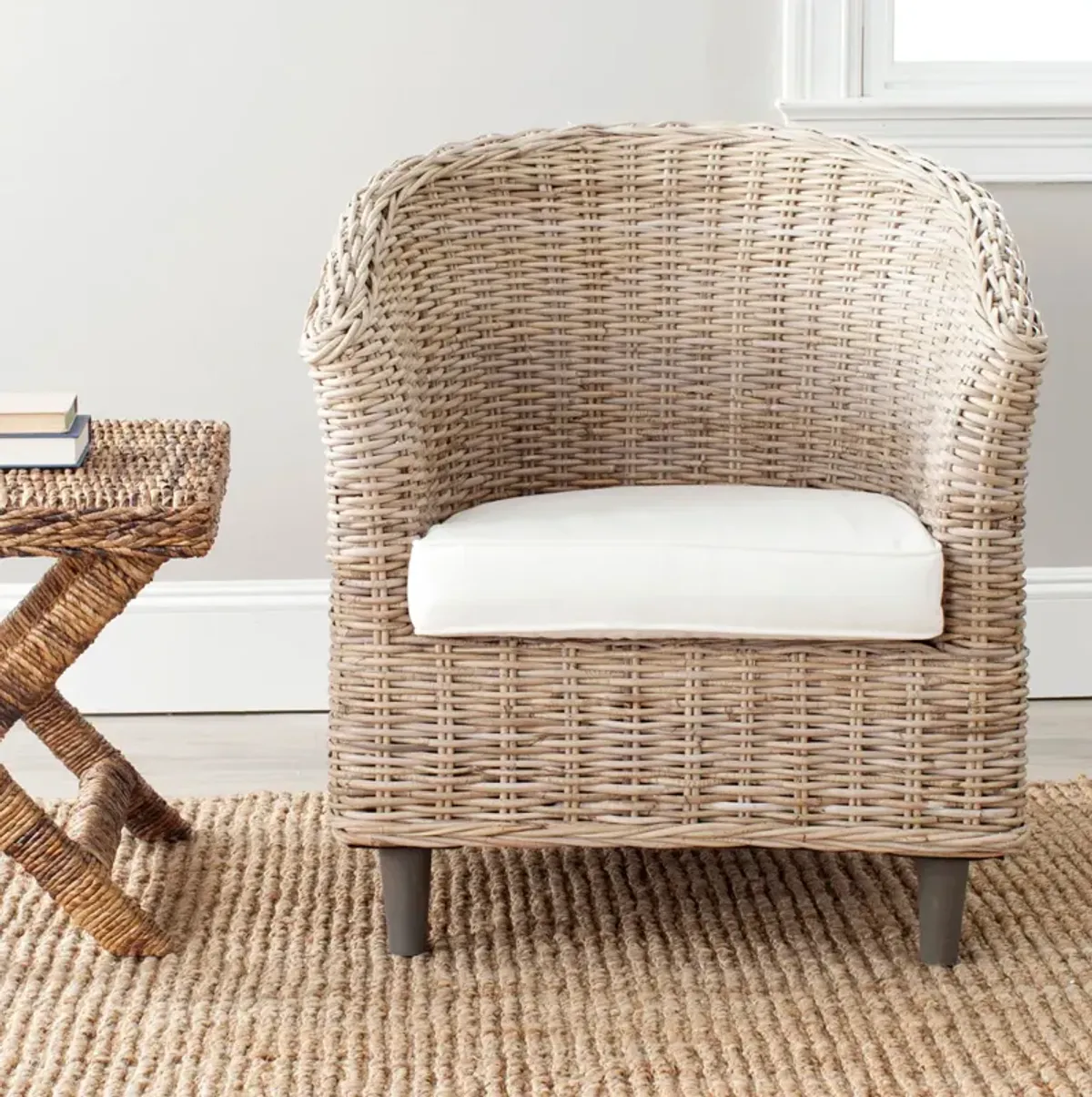 OMNI RATTAN BARREL CHAIR 