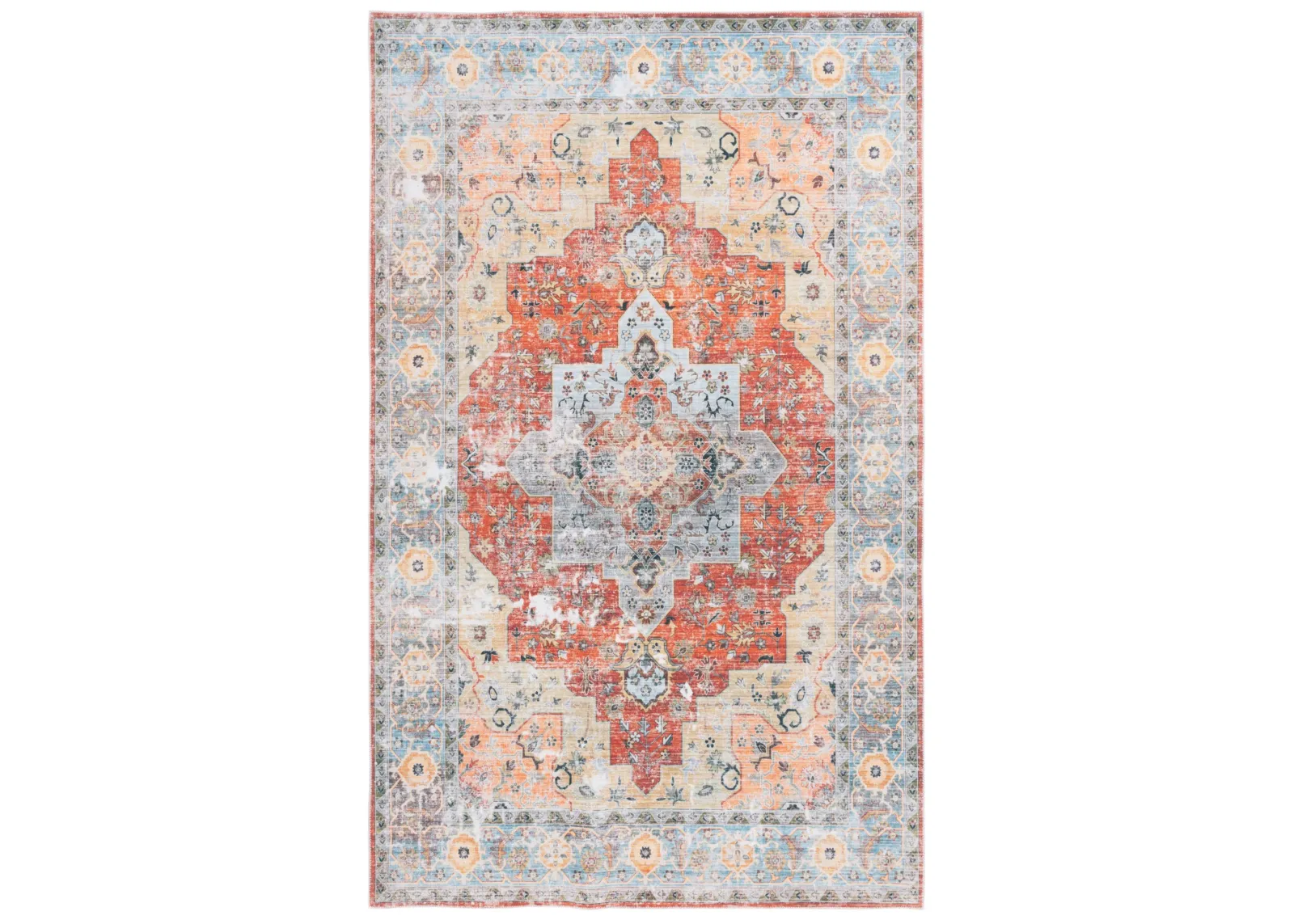 ARIZONA 126 RUST  8' x 10' Large Rectangle Rug