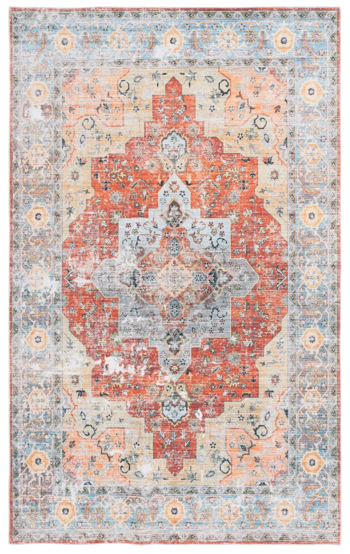 ARIZONA 126 RUST  8' x 10' Large Rectangle Rug