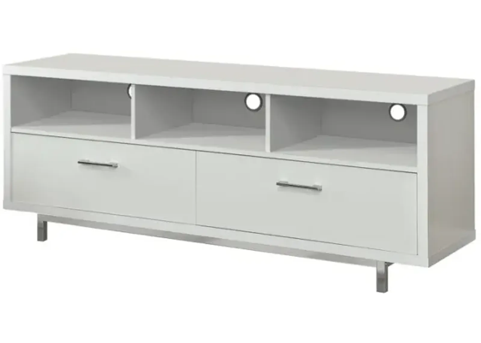 Alonzo 2-Drawer Rectangular Tv Console White