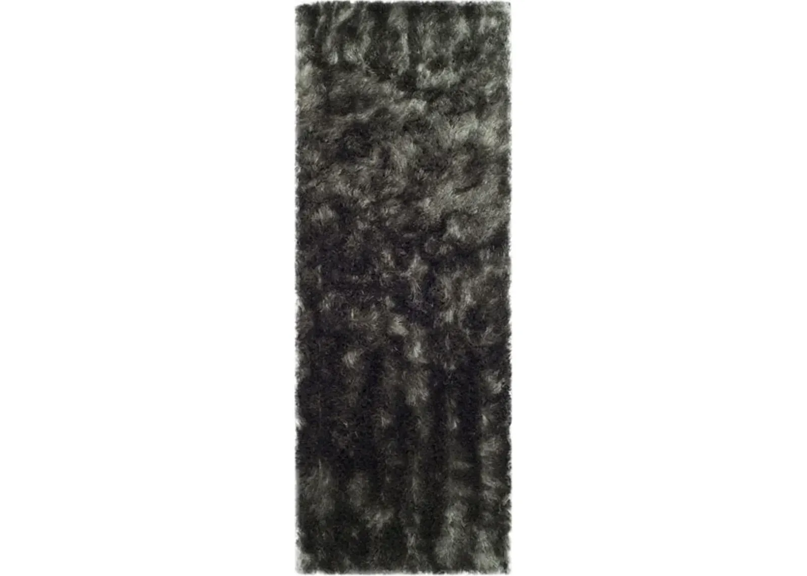 PARIS SHAG Grey 2'-3' X 12' Runner Rug